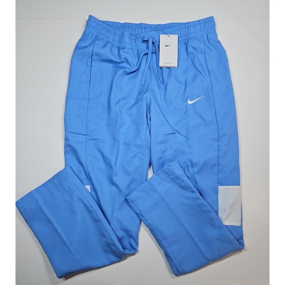 Nike Dri-FIT Womens Blue Snap Cuff Training Pants Size‎ Medium NWT